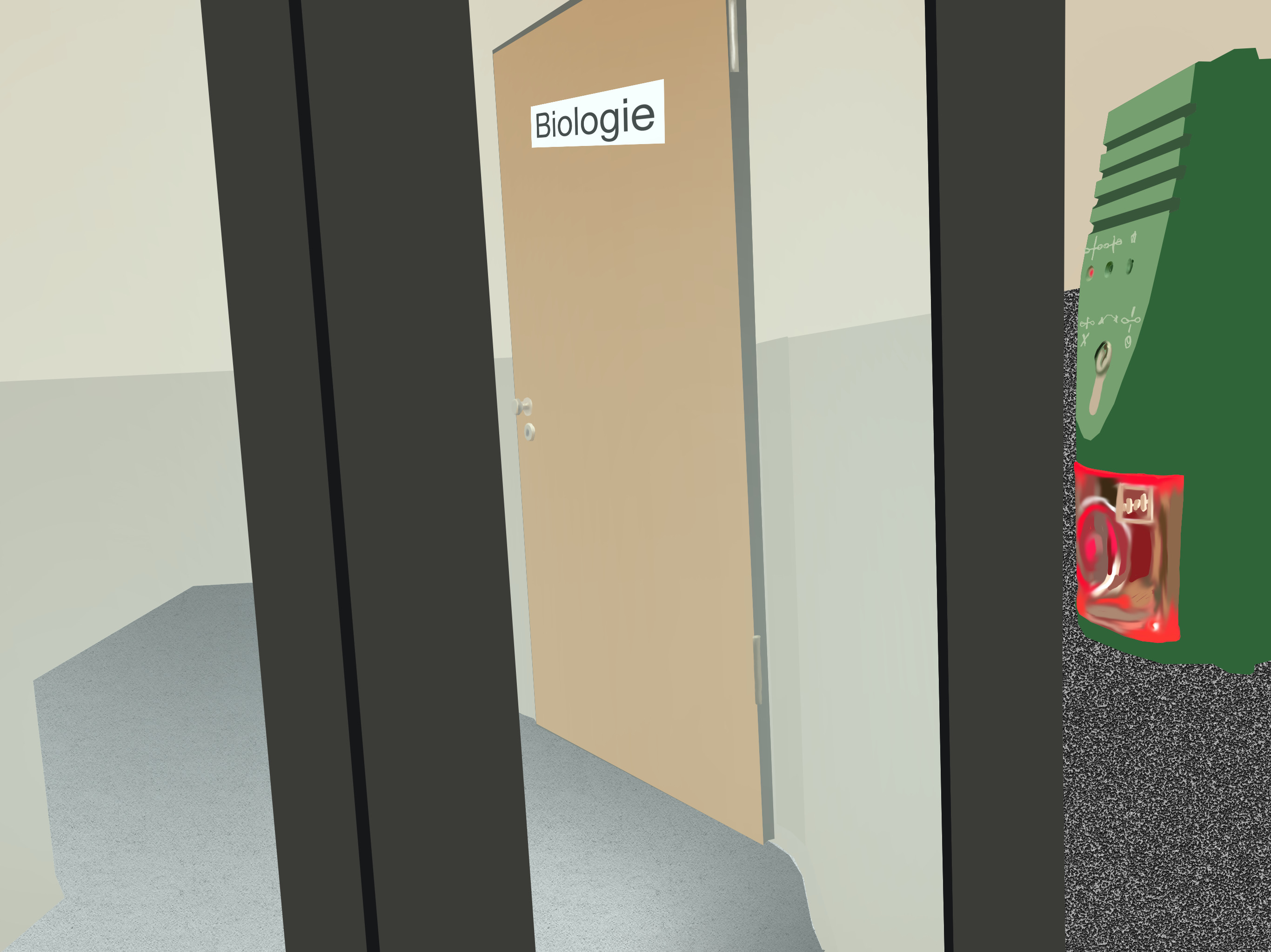 Biologieraum - Tür